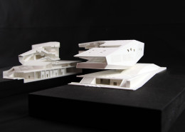Außenansicht des 1:250 Modells (geöffnet)