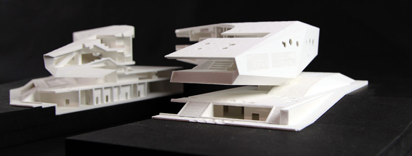 Außenansicht des 1:250 Modells (geöffnet)