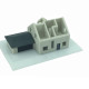 Modellhaus ohne Dach zur Visualisierung des Bauplans